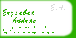 erzsebet andras business card